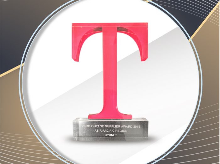 Asia Pacific Zero Outage Supplier Award 2019 from T-Systems